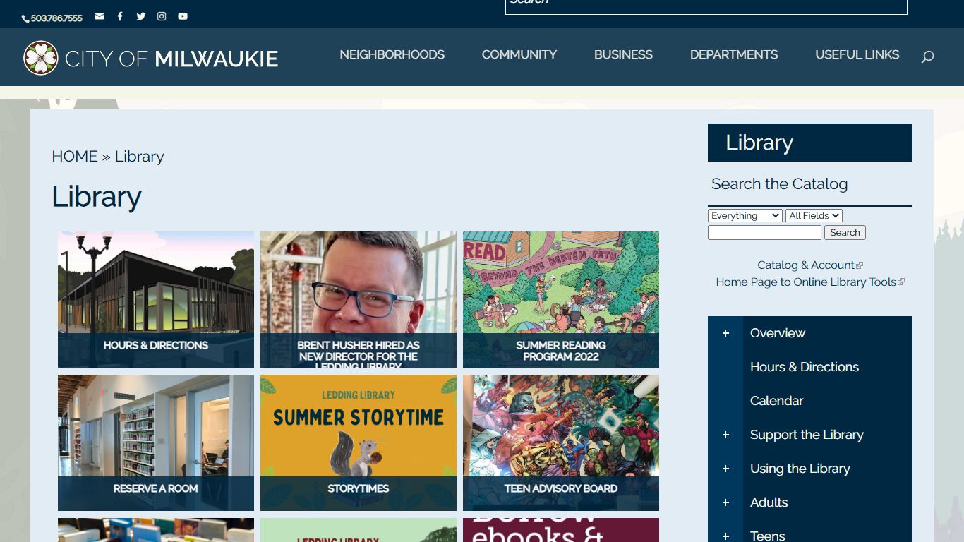 Library | City of Milwaukie Oregon Official Website